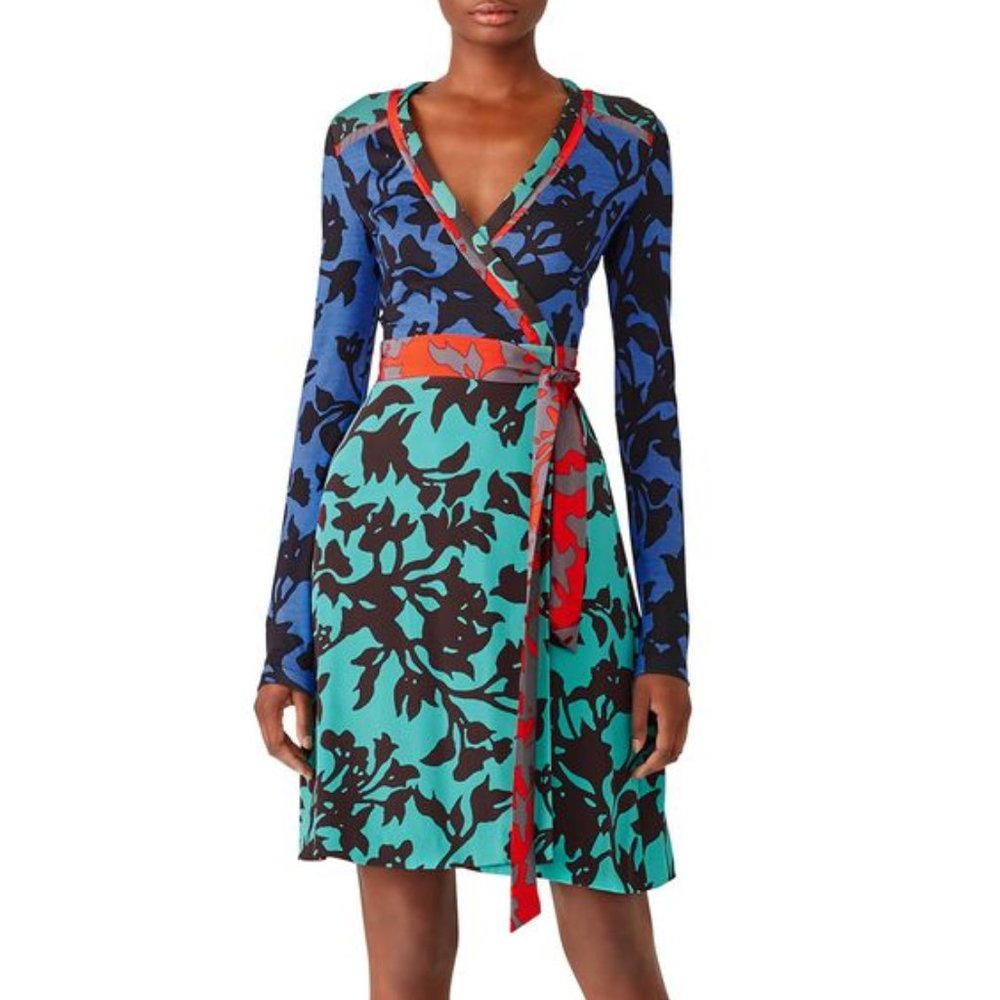 Diane von Furstenberg Floral Wrap Dress